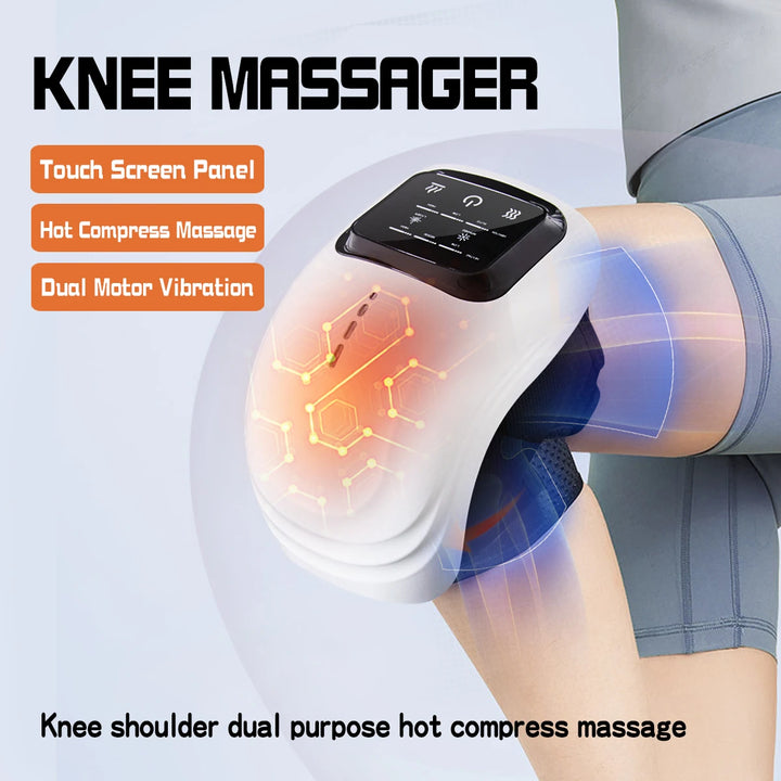 5 in 1 EMS Acupuncture Knee Massager Infrared Hot Compress 4 Airbags Knee Massage