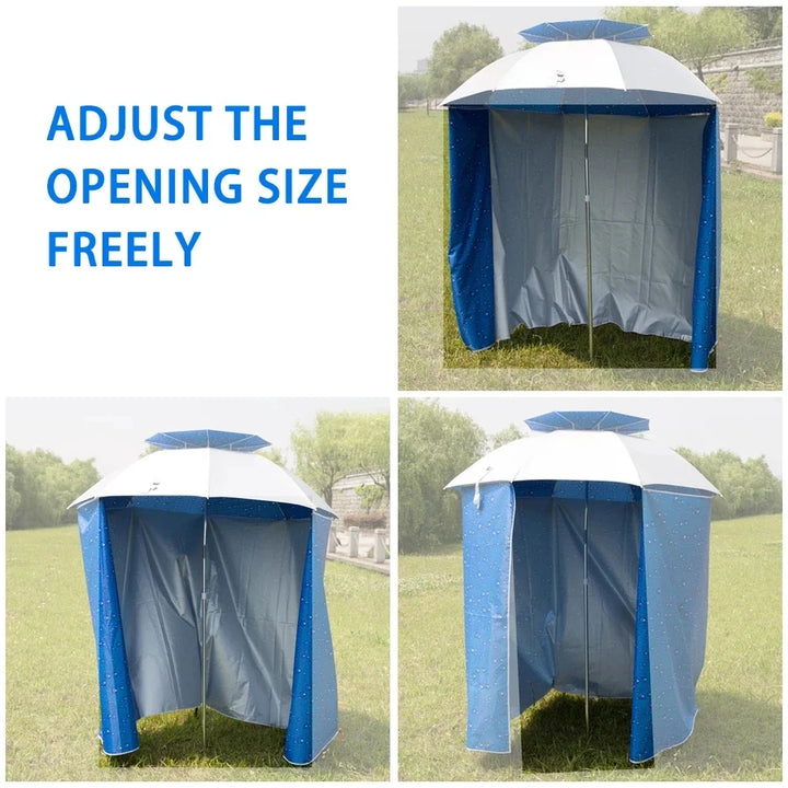 Anti-UV 4.8x1.5M Fishing Umbrella Shading Cloth Rainproof Wall Tent Cloth Beach Shelters