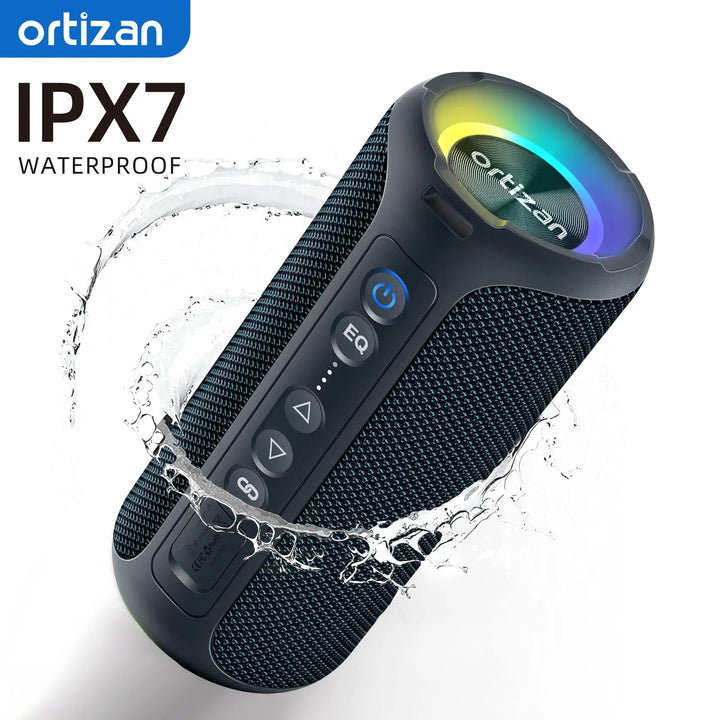 Ortizan Bluetooth Speakers 40W Enhanced Bass Portable Outdoor Wireless Speaker 30Hrs