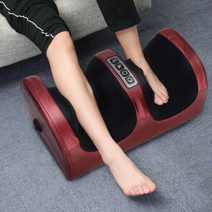 Electric Foot Massager Shiatsu Kneading Deep Tissue Relax Heated Roller Calf Pain Relief