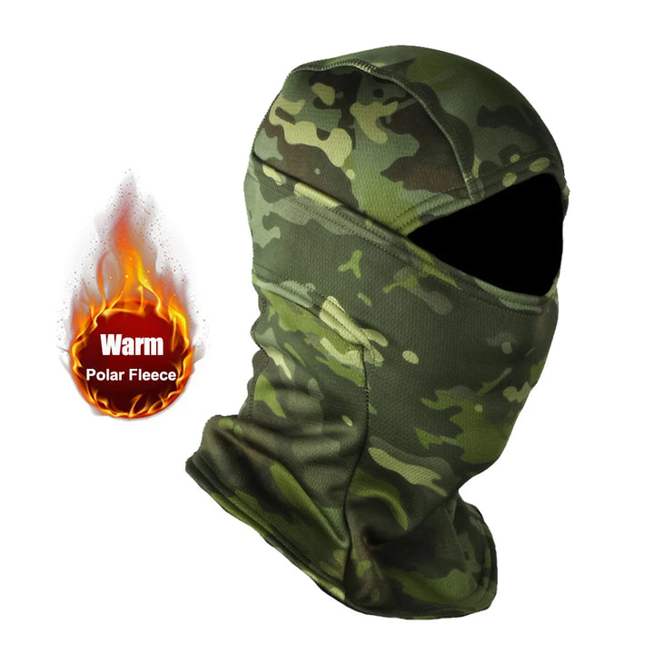 Winter Fleece Warm Camouflage Balaclava Outdoor Cold-proof Ski Cycling Full Face Mask