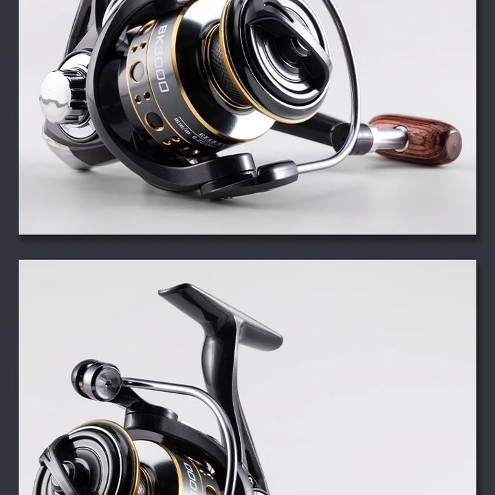 Rooblinos BK 2000-7000 Spining Reels Saltwater Freshwater Fishing Reel Ultralight Metal