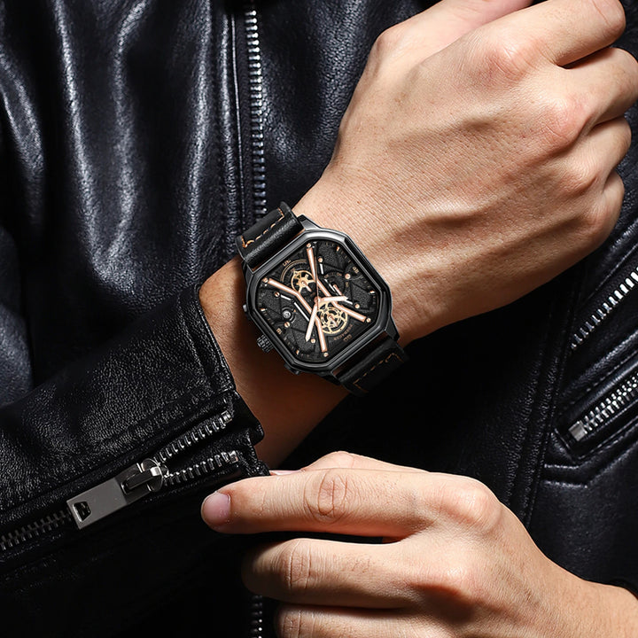 POEDAGAR Fashion Men Wristwatches Luxury Chronograph Luminous