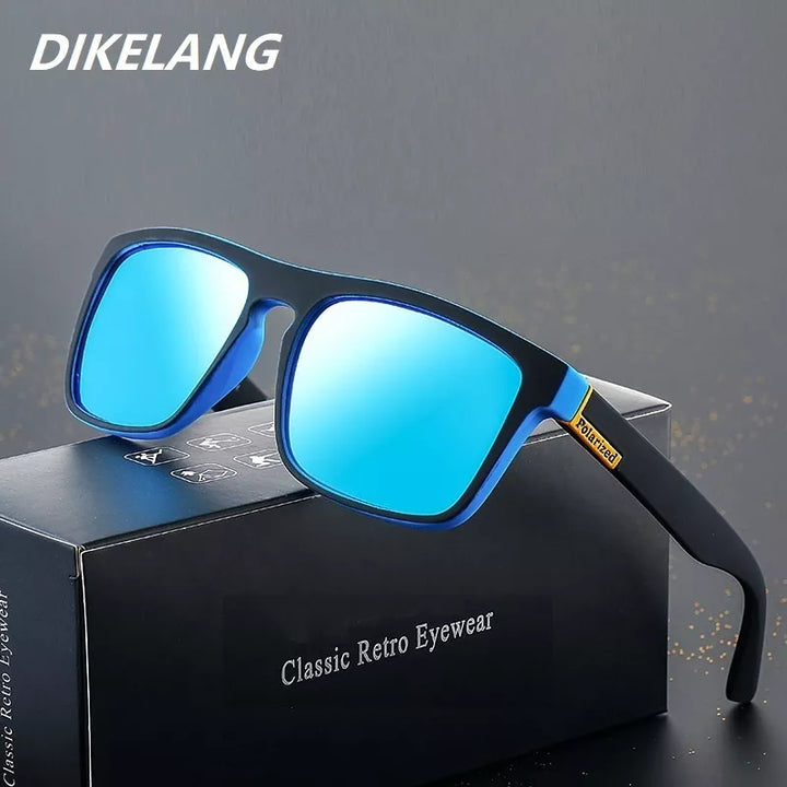 Fashion Square Vintage Polarized Sunglasses Men Women