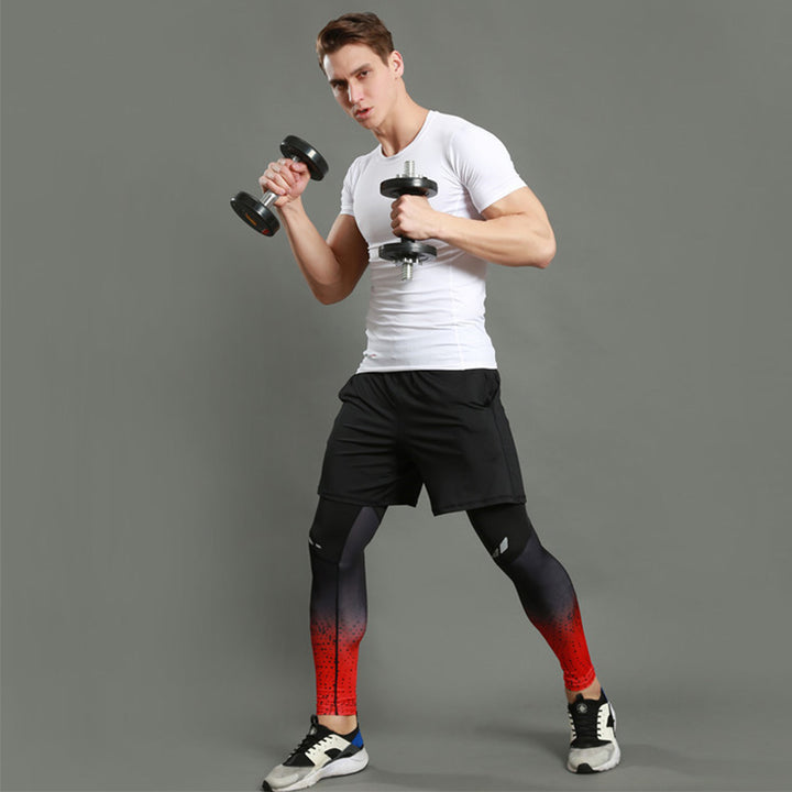 Mens Compression Pants Quick Dry Fit Sportswear Running Tights Men Legging Fitness