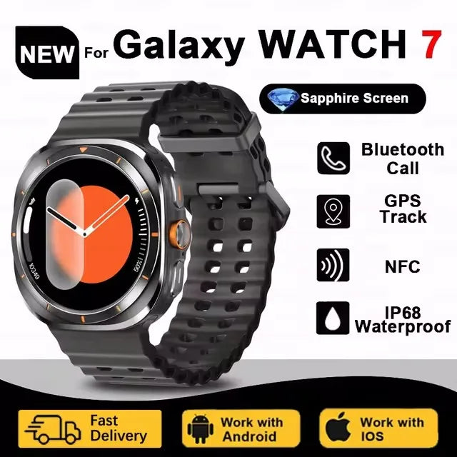 2024 New Galaxy Smart Watch 7 Ultra Men AMOLED Screen Multi-Function Sports Fitness