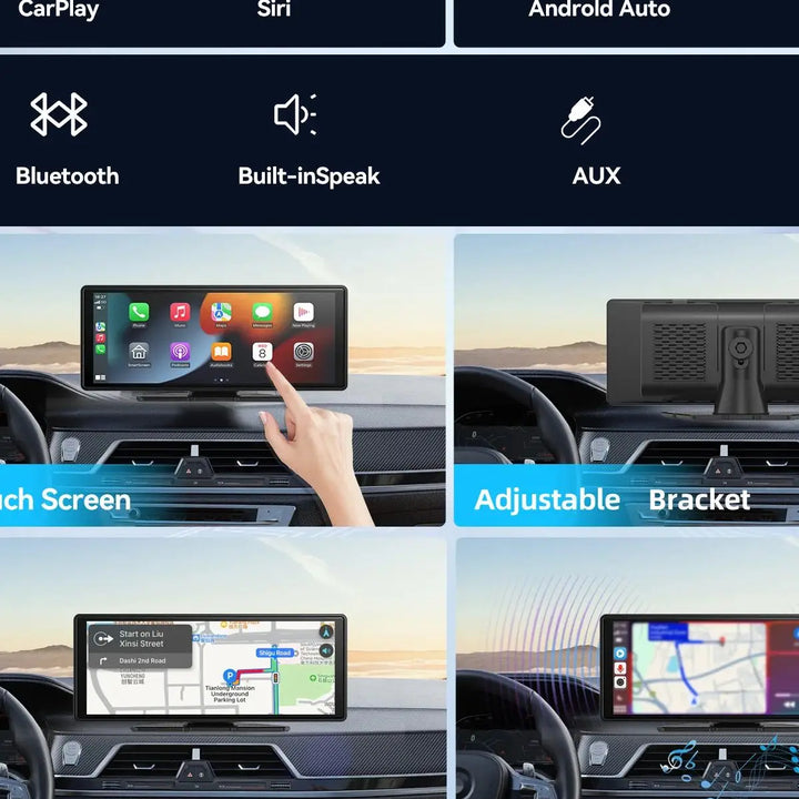 Universal Portable Carplay for Car Screen, Wireless Carplay Screen Wireless Car Stereo