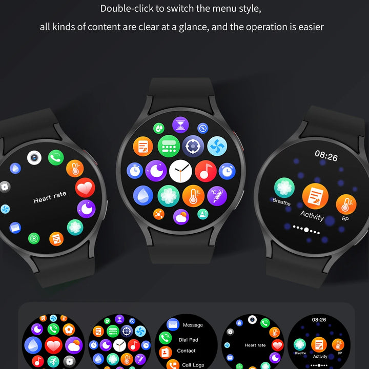 2024 GEJIAN Samsun Galaxy 6 AMOLED Smart Watch Men Blood Glucose Bluetooth