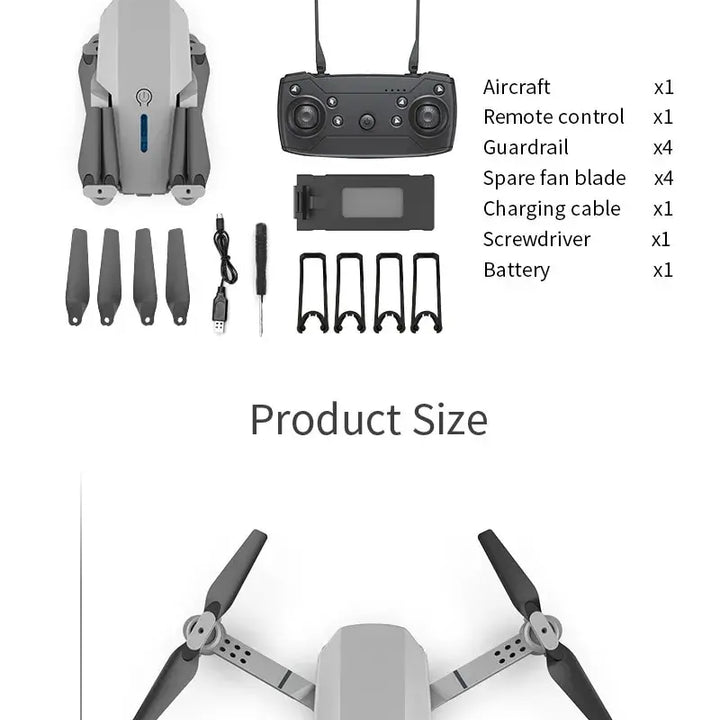 Lenovo E88 Pro Drone 4k Profesional HD 8k Rc Airplane Dual-Camera