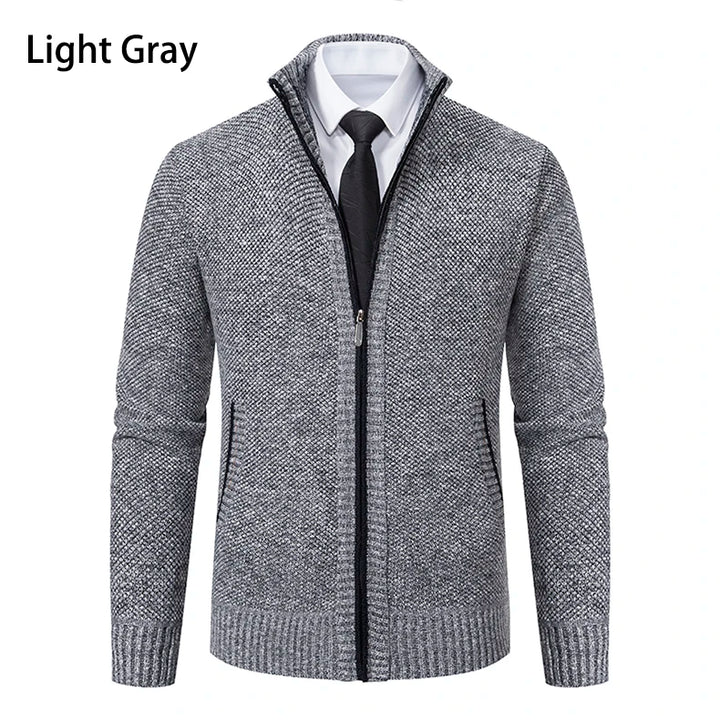 Autumn And Winter New Jersey Men's Casual Sports Coat Solid Color