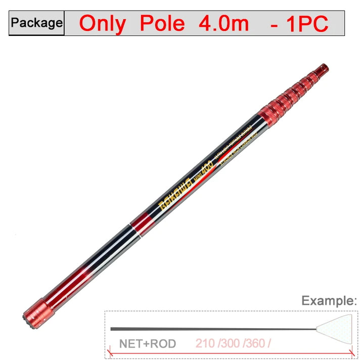 JOSBY New Foldable Fishing Net Fish Landing Net Collapsible Telescopic Pole 2.1M 3.0M 3.6M