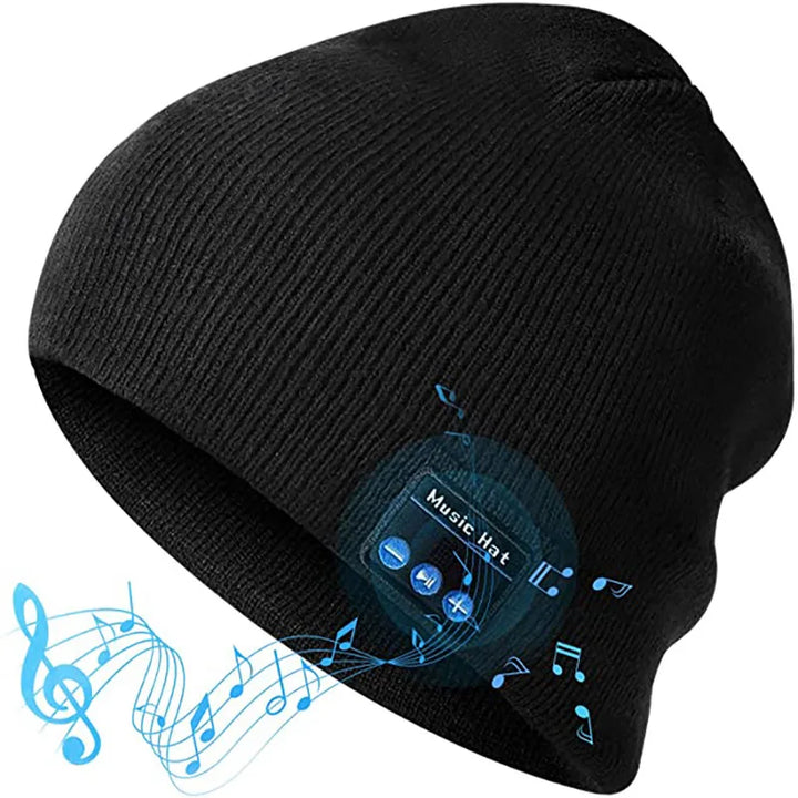 Bluetooth Headphone Wireless Smart Cap Headset Warm Beanie Speaker