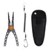 Fishing Pliers Line Cutter Multifunctional Knot Aluminum Alloy Scissors Hook Remover 150g