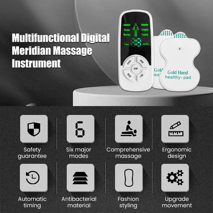 EMS Muscle Therapy Stimulator Machine Tens Unit Acupuncture Meridian Physiotherapy