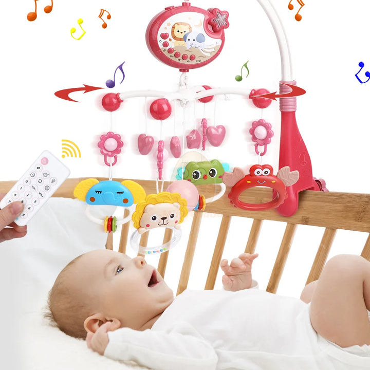 Baby Crib Mobile Rattle Toy For 0-12 Months Infant  Rotating Musical