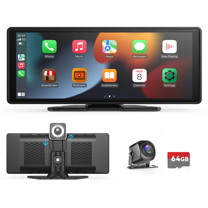 Universal Portable Carplay for Car Screen, Wireless Carplay Screen Wireless Car Stereo