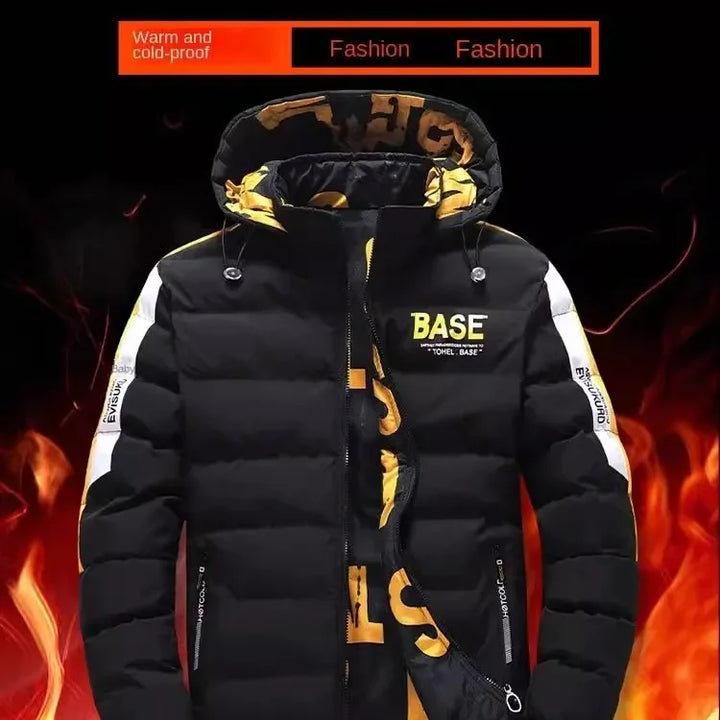 Men Autumn Winter Cotton Jacket Warm Comfortable Padded Thickened Down Jacket