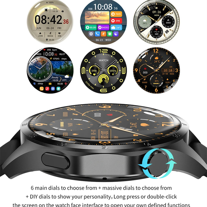 For Huawei Smart Watch Men Watch 4 Pro AMOLED HD Screen Bluetooth Call NFC