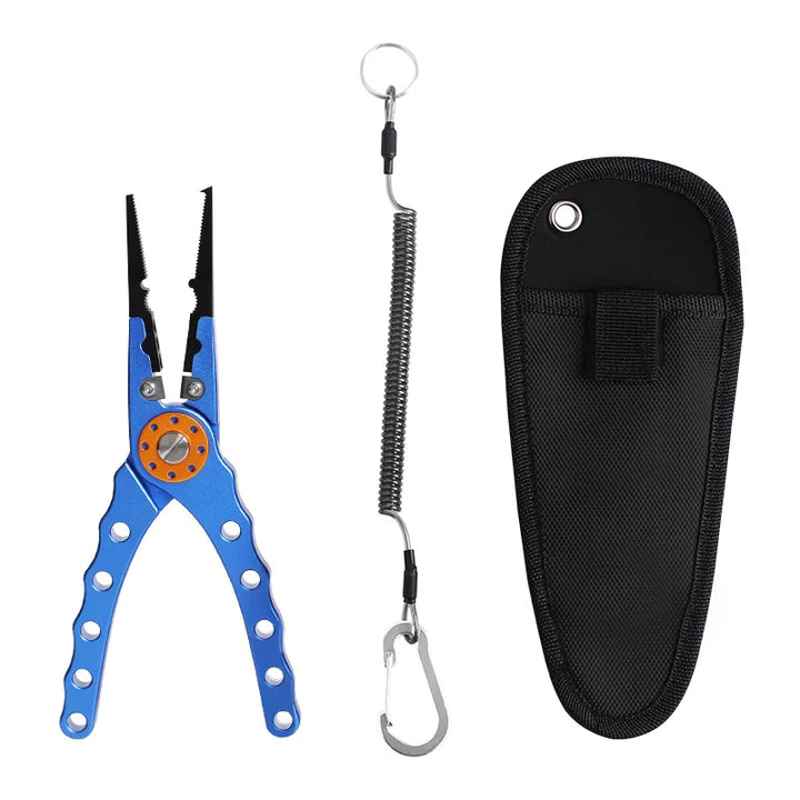 Fishing Pliers Line Cutter Multifunctional Knot Aluminum Alloy Scissors Hook Remover 150g