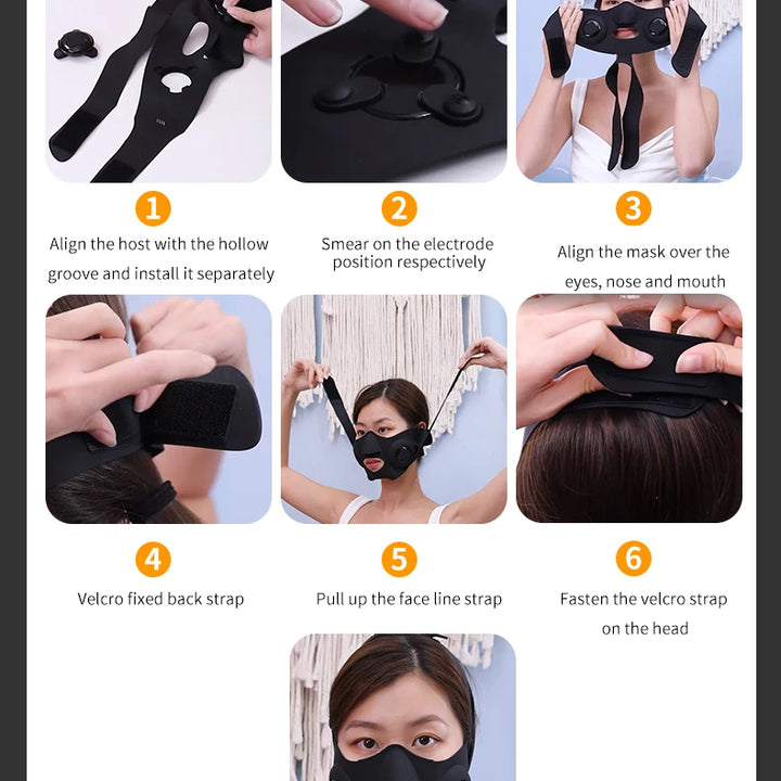 Double Chin Reducer Chin Lifting Belt Sagging Skin Face Lift V Shaped Contour Tightening