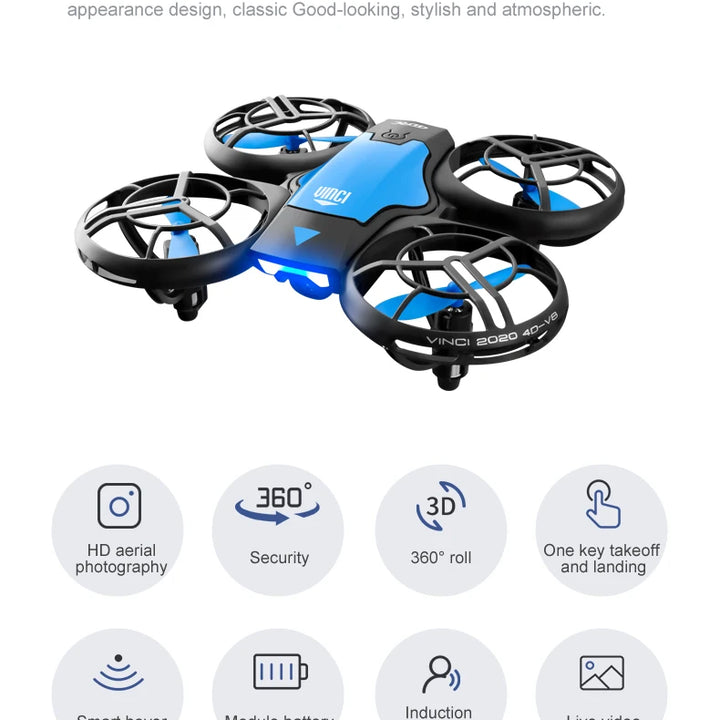 Mini Drone 4k Profession HD Wide Angle Camera 1080P WiFi FPV Drone Camera Height