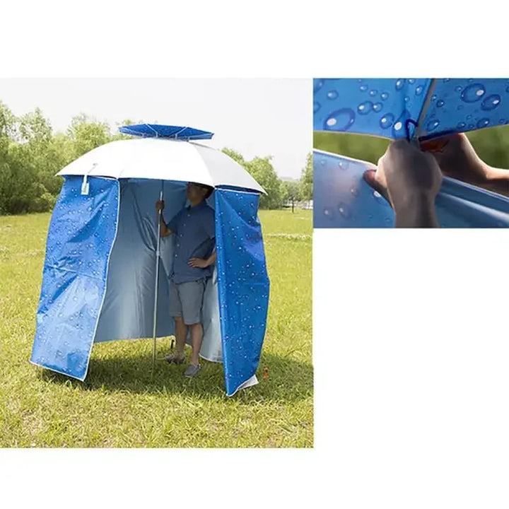 Anti-UV 4.8x1.5M Fishing Umbrella Shading Cloth Rainproof Wall Tent Cloth Beach Shelters