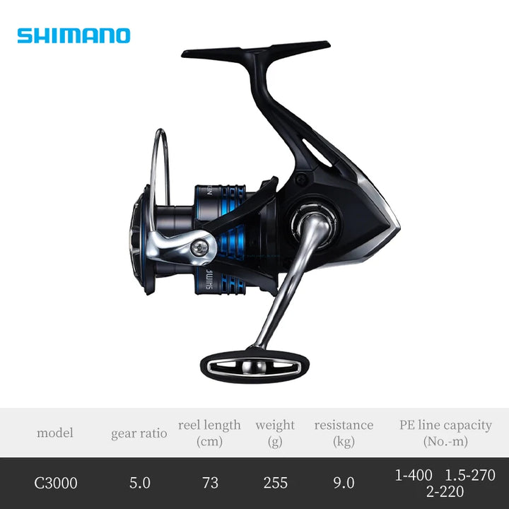 2021 Original Shimano Nexave Spinning Fishing Reel 1000 2000 2500 3000 4000 5000