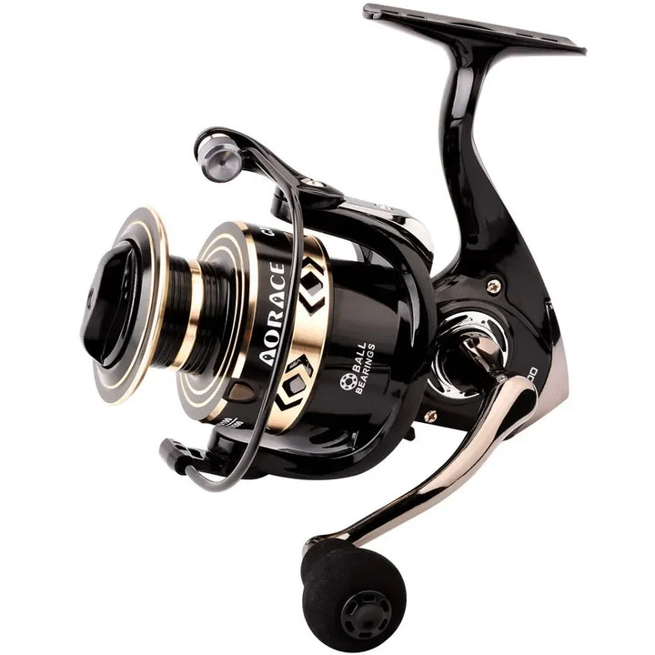 All Metal Salt Water Surf Spinning Fishing Reel 1000-6000 Spinning Fishing Reel Black/gold