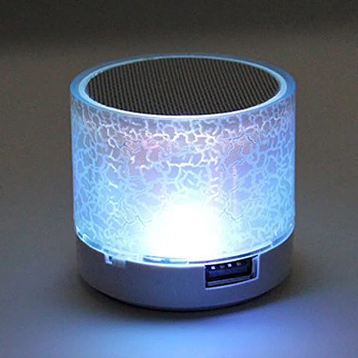 Bluetooth Mini Speaker Wireless Speaker Colorful LED TF Card USB Subwoofer