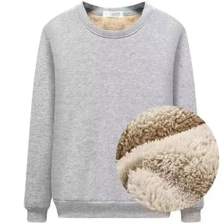 Thickened Fleece-lined Men's Sweatshirt Winter New Style Loose Fit Warm Sports