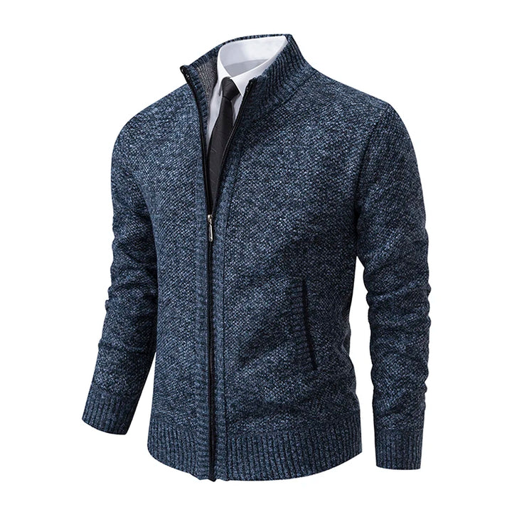 Autumn And Winter New Jersey Men's Casual Sports Coat Solid Color