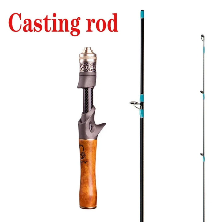 Ultra-Light Fishing Rod Carbon Fiber Spinning/Casting Lure Pole Bait WT 1.5-9g