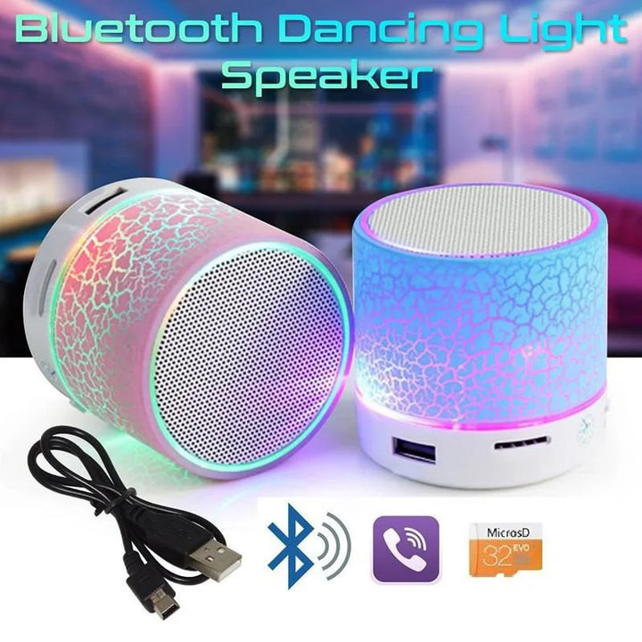 Bluetooth Mini Speaker Wireless Speaker Colorful LED TF Card USB Subwoofer