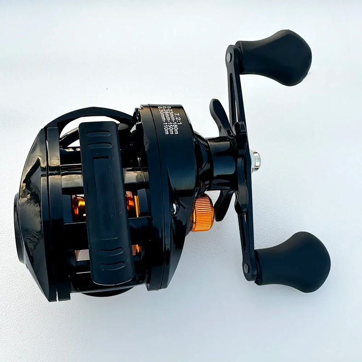 Baitcasting Fishing Reel 8KG Max Drag 7.2:1 High Speed Gear Ultralight 18+1Stainless