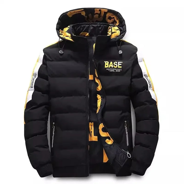 Men Autumn Winter Cotton Jacket Warm Comfortable Padded Thickened Down Jacket