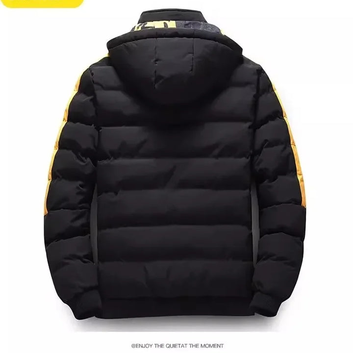 Men Autumn Winter Cotton Jacket Warm Comfortable Padded Thickened Down Jacket