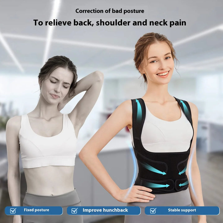 JUSTLANG Back Posture Corrector Lumbar Pad Waist Support Hunchback Spinal Orthopedic