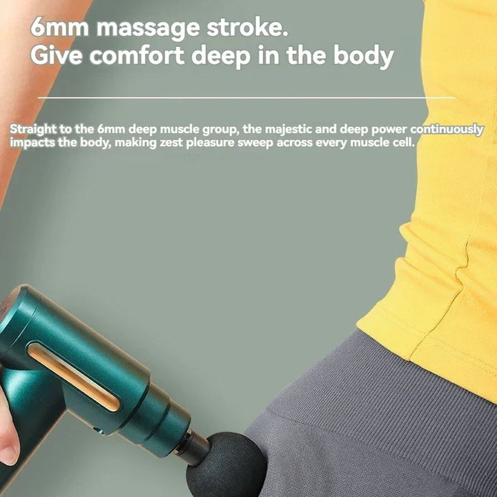 USB Mini Massage Gun Fascia Machine Muscle Relaxation Vibrating Gun Rod Massage