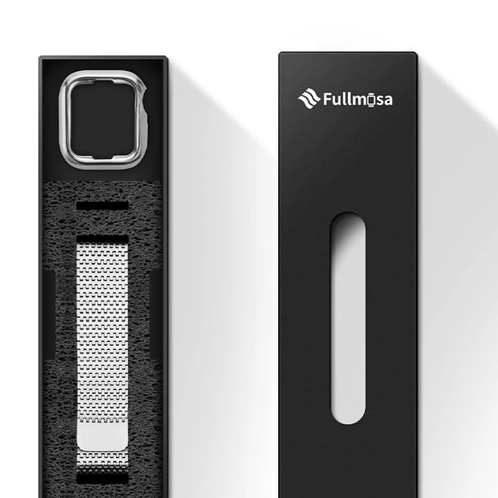 Fullmosa Milanese for Apple Watch Band 38/40/41/42/44/45/49mm Carbon Steel Straps