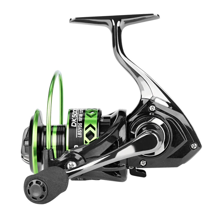 2024 New All-Metal Black Green Fishing Reel Freshwater Seawater Dual Use Max Drag 12Kg