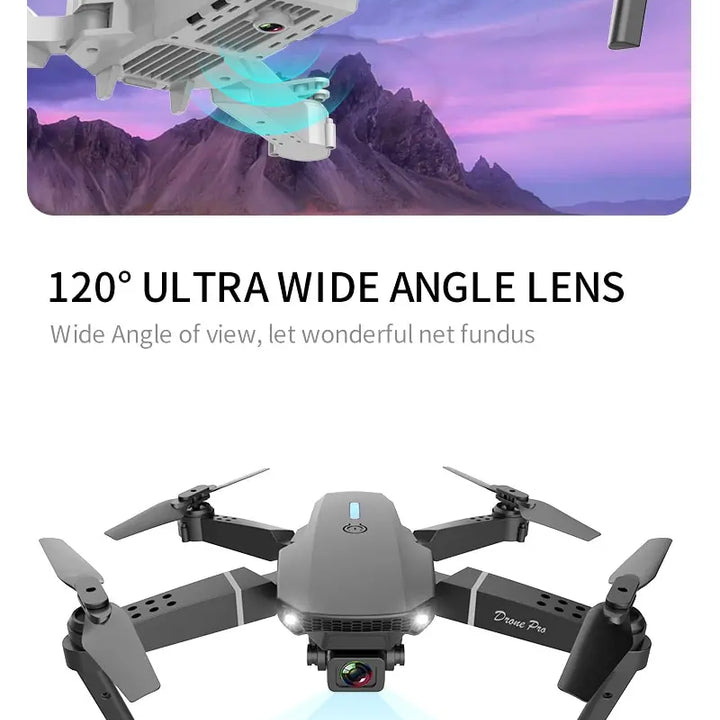 Lenovo E88 Pro Drone 4k Profesional HD 8k Rc Airplane Dual-Camera