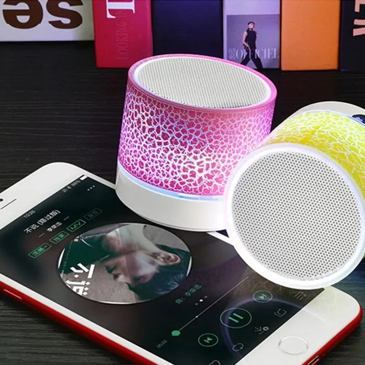 Bluetooth Mini Speaker Wireless Speaker Colorful LED TF Card USB Subwoofer