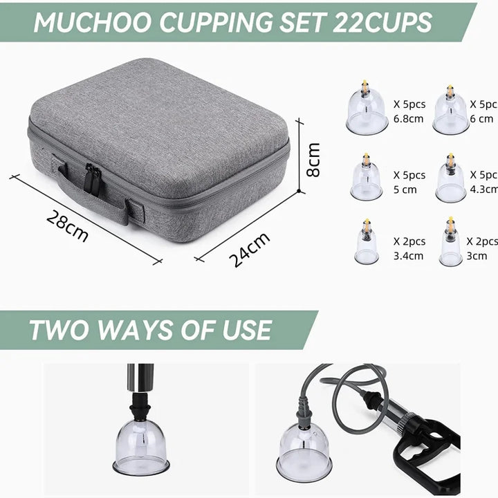 Cupping Therapy Set Vacuum Cupping Set Suction Cups Massage Physiotherapy