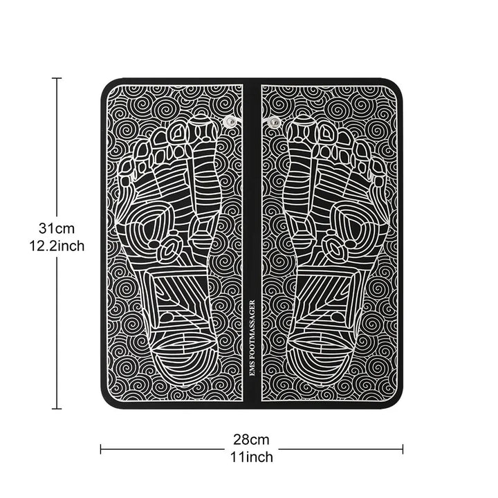 Tens Foot Massager Mat Electric EMS Portable Foldable Pad Relief Pain Reflexology