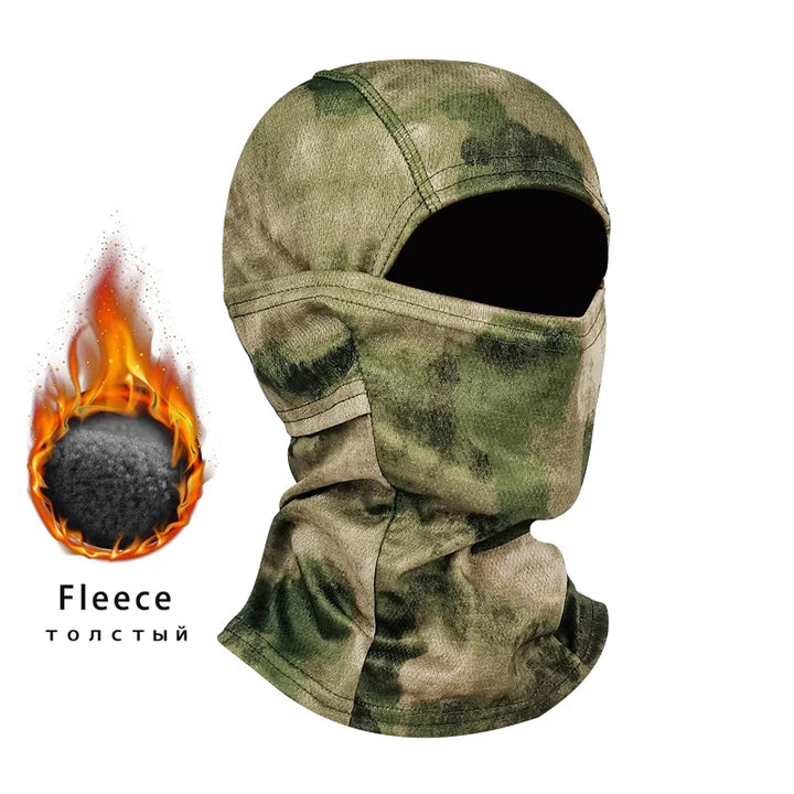 Winter Fleece Warm Camouflage Balaclava Outdoor Cold-proof Ski Cycling Full Face Mask