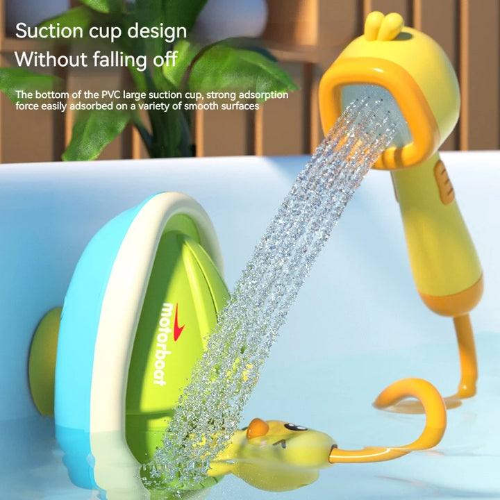 Cute Duck Electric Water Spray Bathroom Bathing Toys Baby