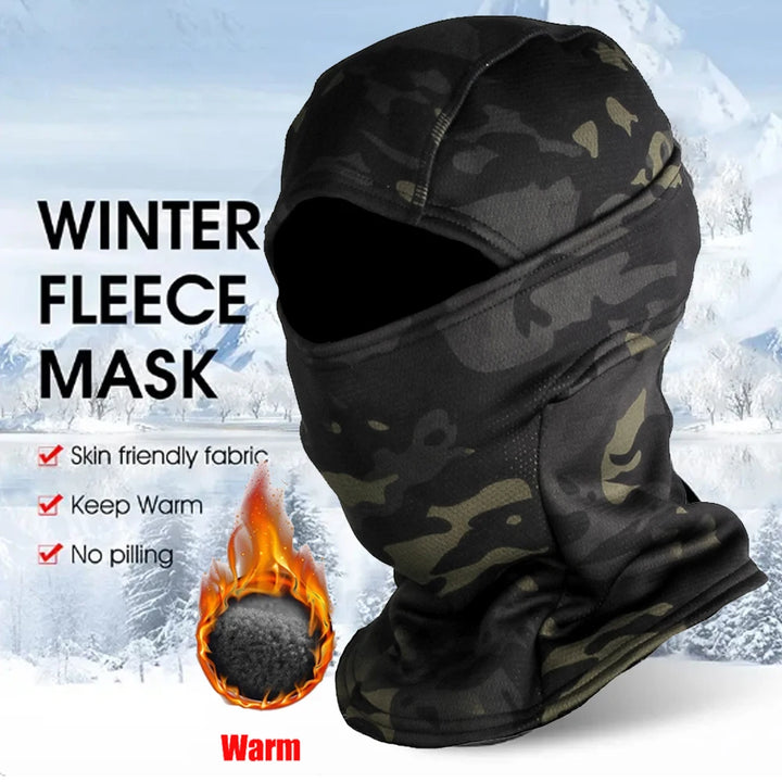 Winter Fleece Warm Camouflage Balaclava Outdoor Cold-proof Ski Cycling Full Face Mask