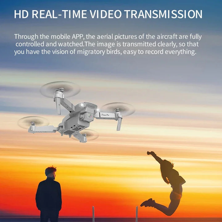 New E88Pro RC Drone 4K Professinal With 1080P Wide Angle Dual HD Camera Foldable RC