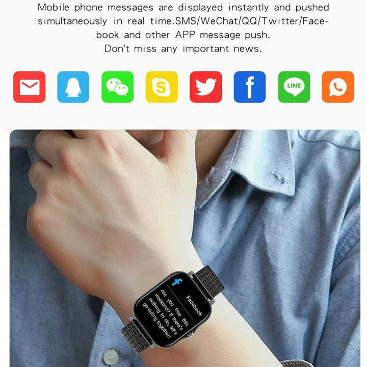 Smart Watch For Men Women Gift For Xiaomi Full Touch Screen Sport Fitness