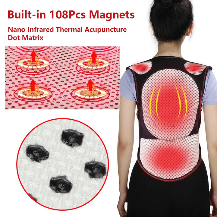 Tourmaline Magnet Heated Vest Magnetic